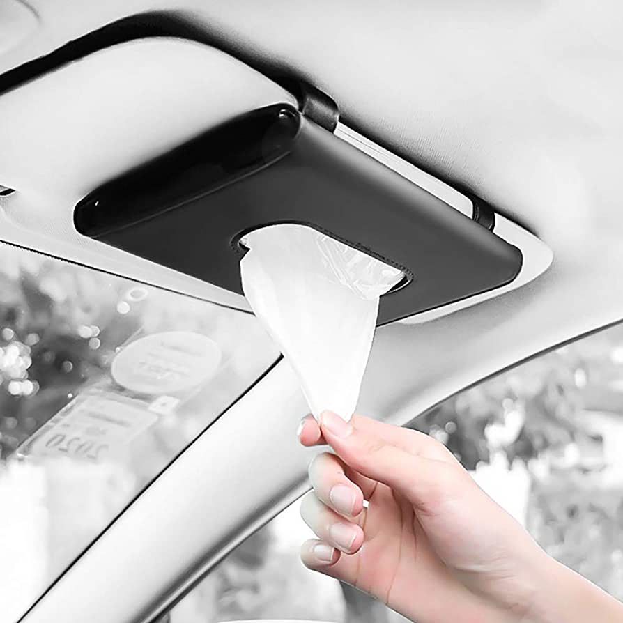 Car Visor Tissue Holder, Mask Holder for Car, Sun Visor Napkin Holder, Mask Dispenser for Car, Pr... | Amazon (US)