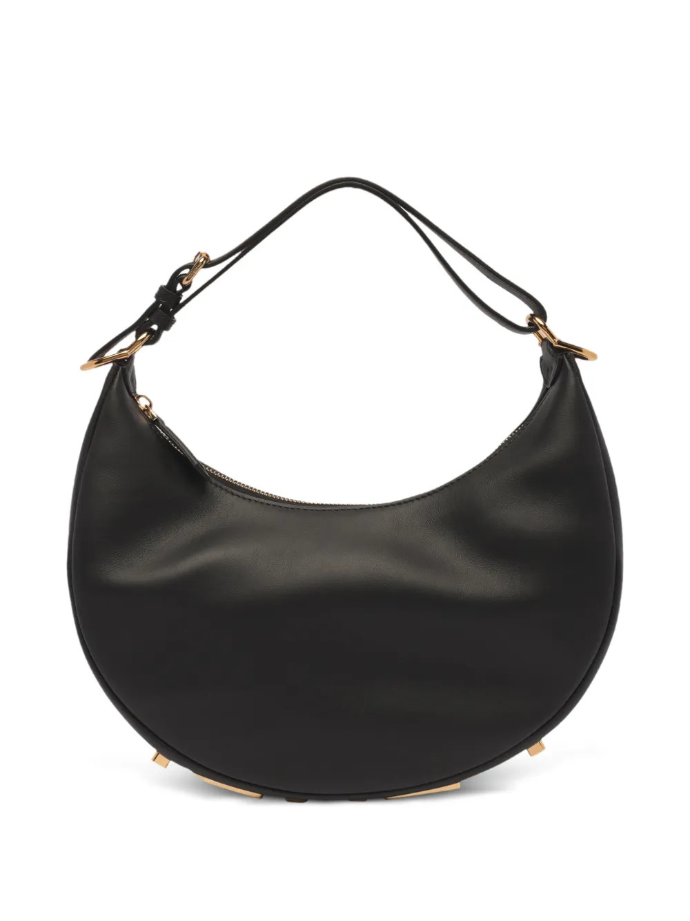FENDI Small Fendigraphy Leather Shoulder Bag | Black | FARFETCH CA | Farfetch Global