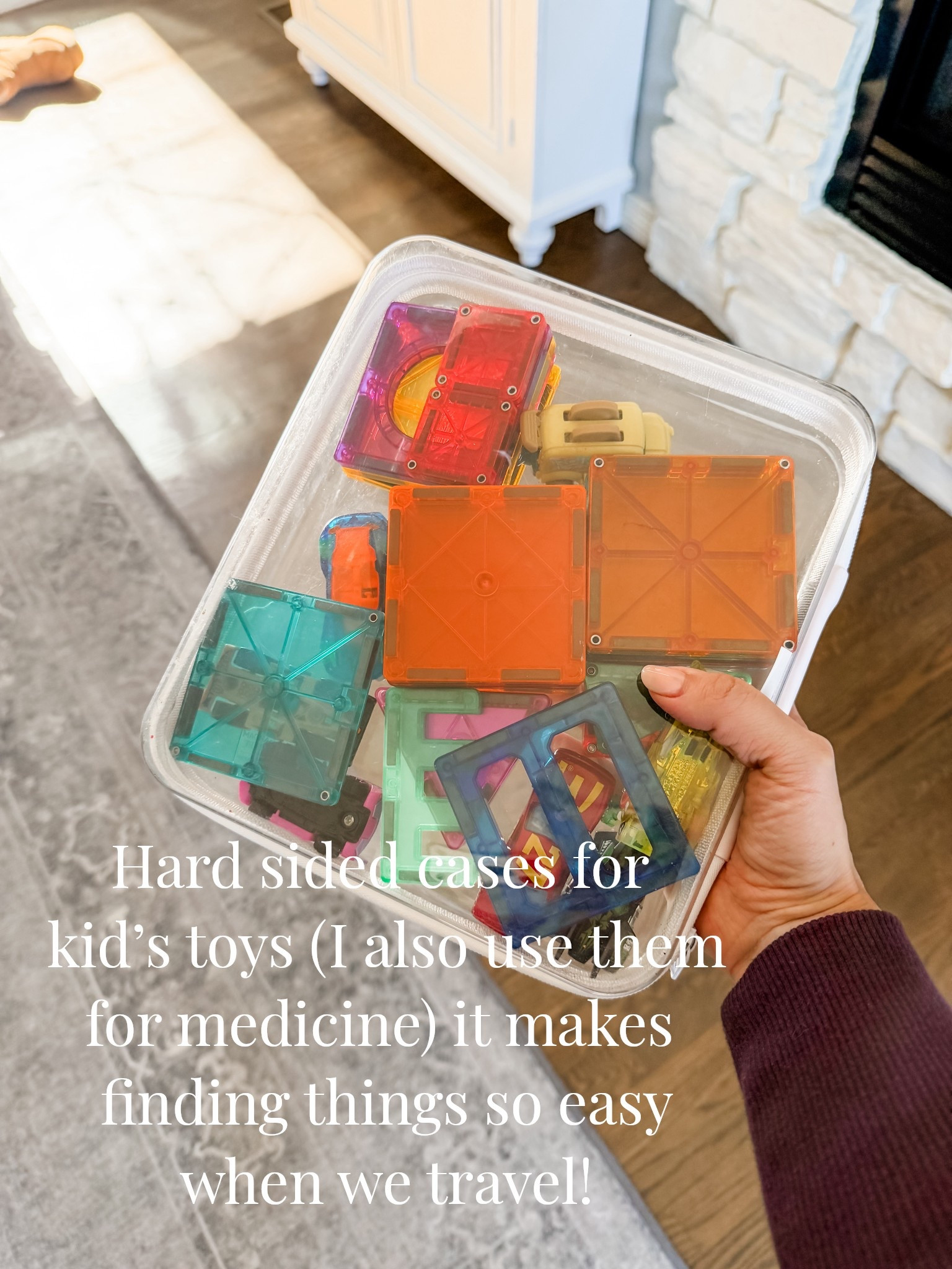 Clear hard shell cases are a great tool for getting organized or travel! I love them for toys when traveling or they can hold medicine and toiletries. 



#LTKmomlife #LTKTravel