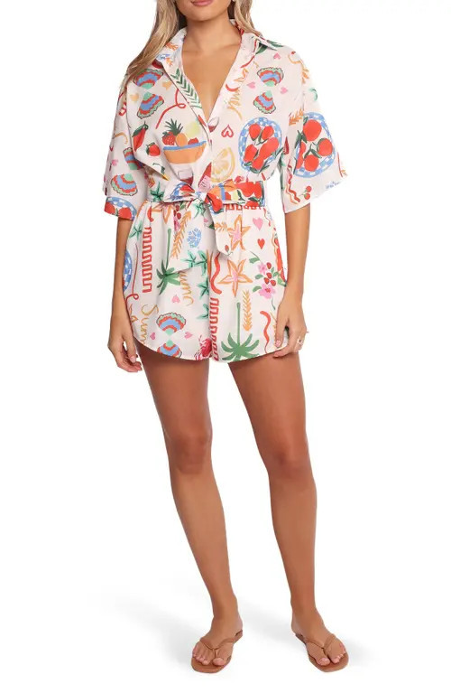 Petal & Pup Kellie Mixed Print Romper in Dolce Vita at Nordstrom, Size Small | Nordstrom