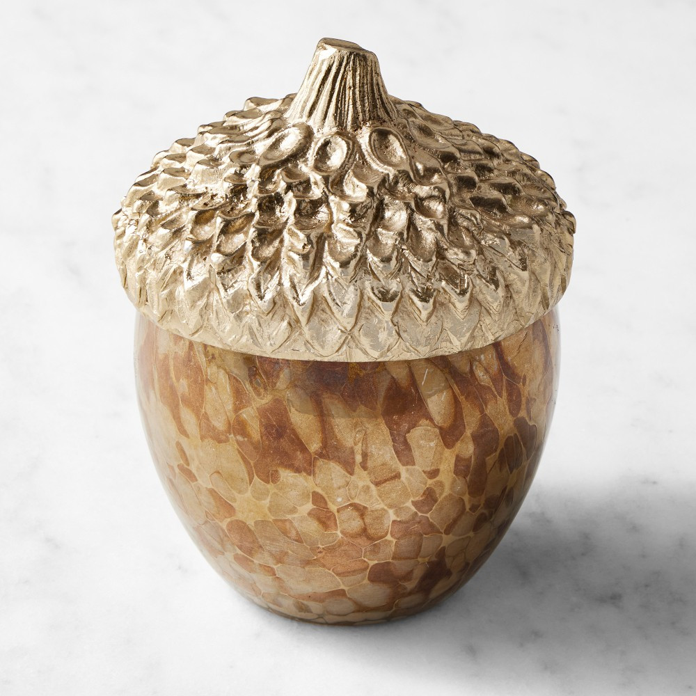 Williams Sonoma Spiced Chestnut Figural Candle | Williams-Sonoma