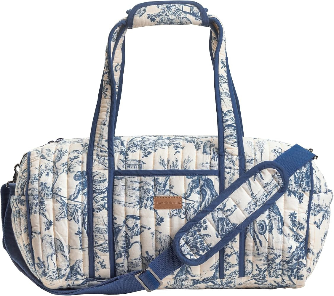 Maison d'Hermine Travel Duffle bag Cotton Quilted bag Overnight Luggage Weekender Business Travel... | Amazon (US)