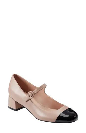 Marc Fisher LTD Marla Cap Toe Mary Jane Pump in Light Natural at Nordstrom Rack, Size 7.5 | Nordstrom Rack