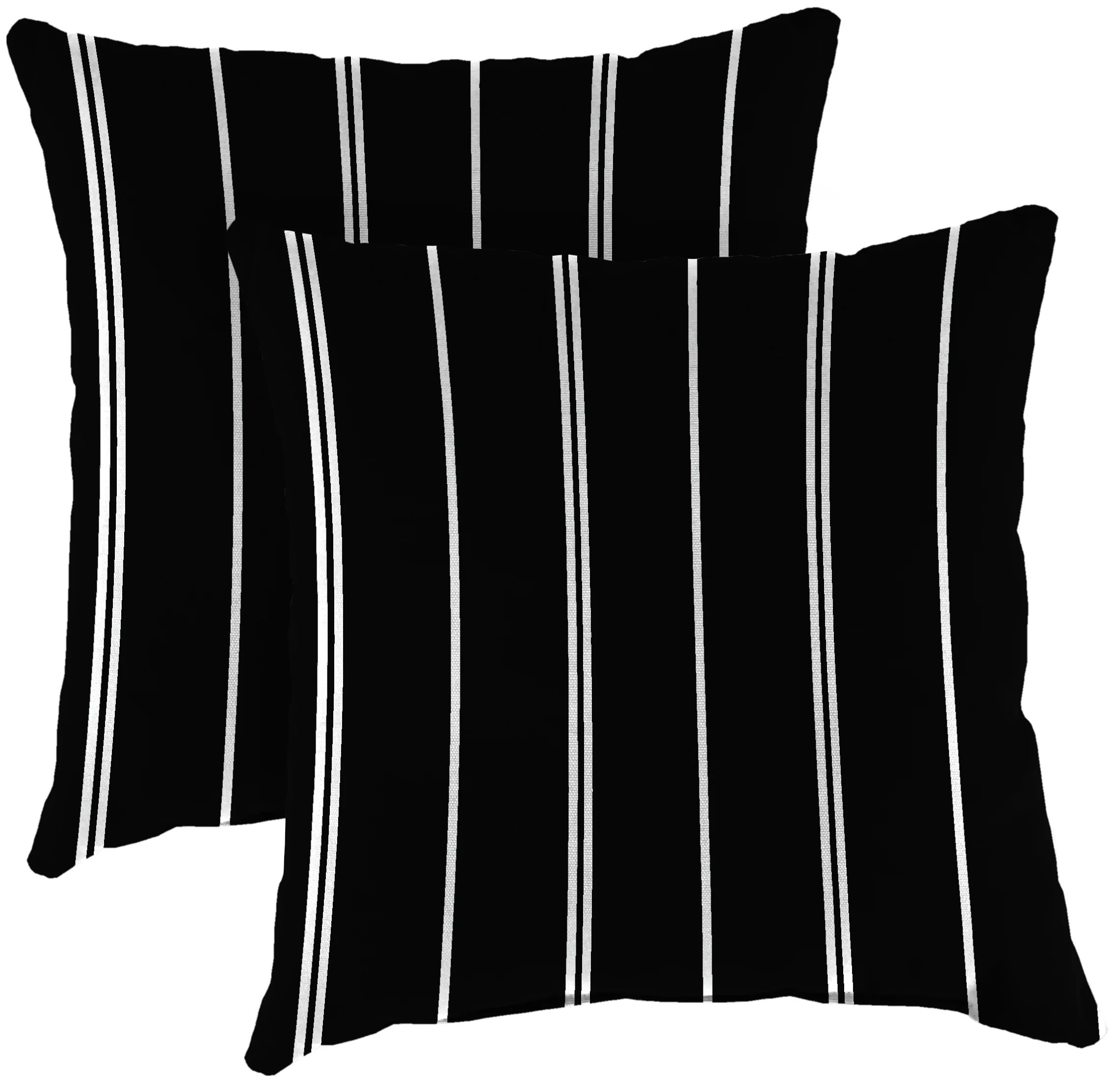 Gursev Striped Indoor/Outdoor Throw Pillow (Set of 2) | Wayfair North America