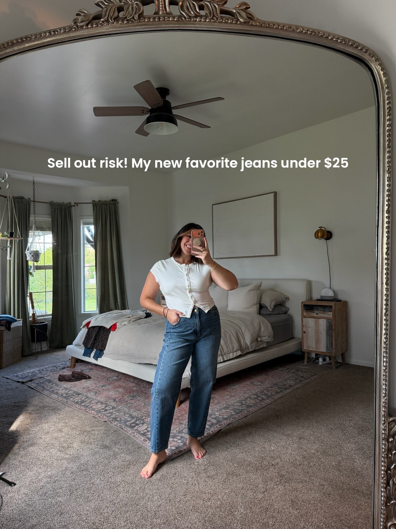 The sweetest barrel jeans but kinda look like straight leg mom jeans? Love! Size 10. TTS with some room. Under $25. Walmart. Midsize.

#LTKxWalmart #LTKSeasonal #LTKMidsize