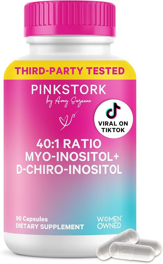 Pink Stork Inositol Supplement for Women, 40:1 Myo & D-Chiro, 30 Servings | Clinically Studied Ra... | Amazon (US)