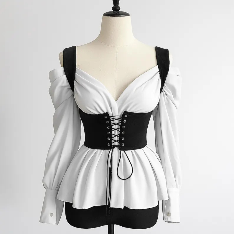 Cottagecore Corset Top | Brown Bustier | Folk Style | Medieval Renaissance Romantic | Dark Academ... | Etsy (US)