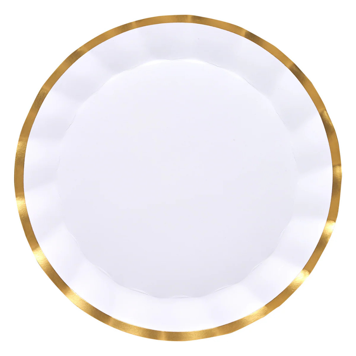 Everyday White Wavy Charger Plates/8pk | Sophistiplate