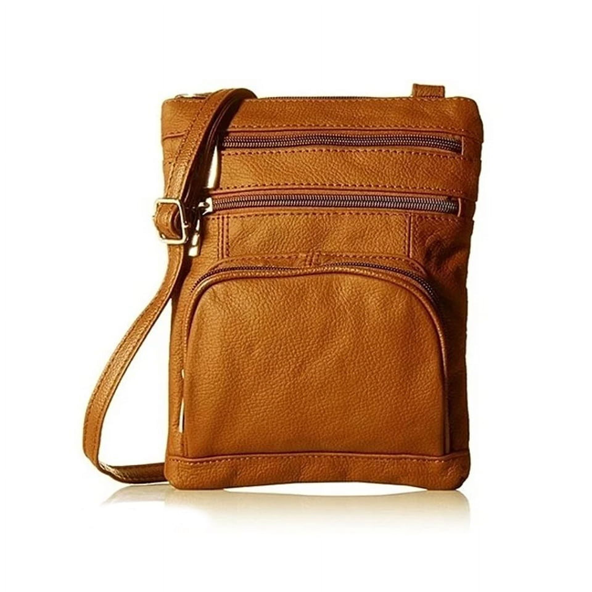 Ultra-Soft Genuine Leather Crossbody Bag Multiple Colors - Walmart.com | Walmart (US)