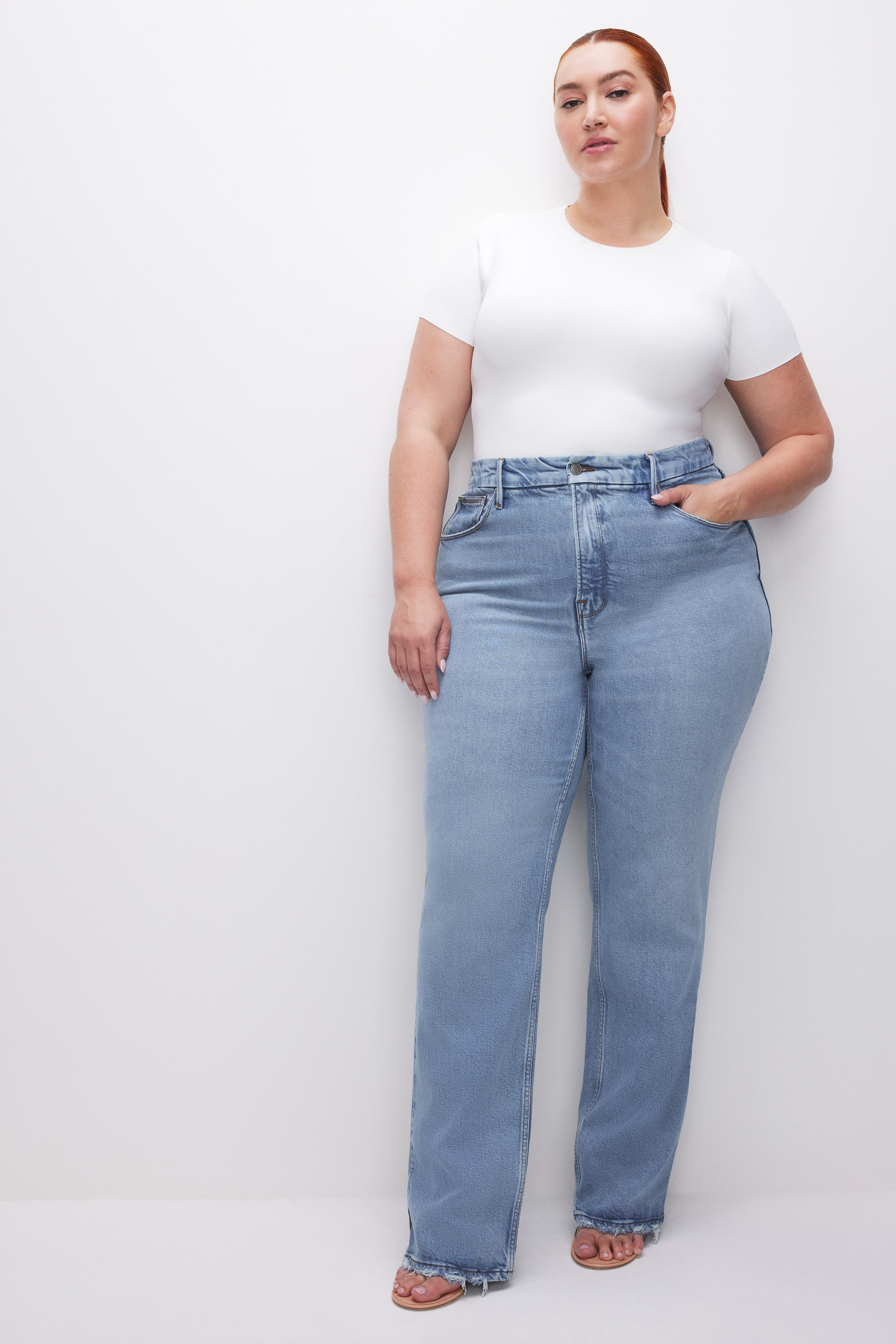 SOFT-TECH GOOD ICON STRAIGHT JEANS | Good American