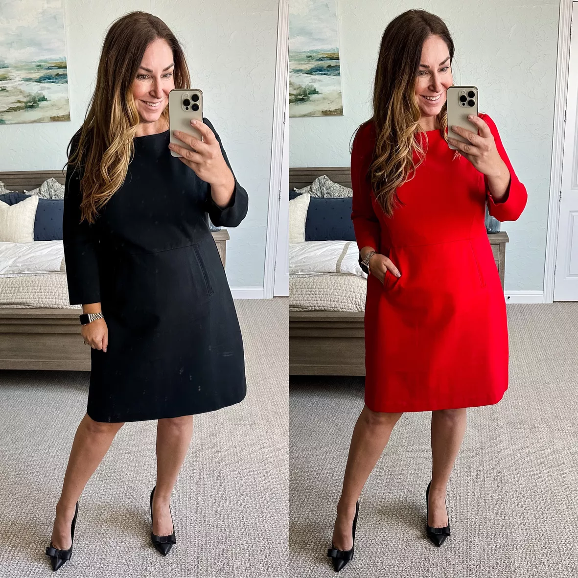 The Perfect A-Line 3/4 Sleeve Dress