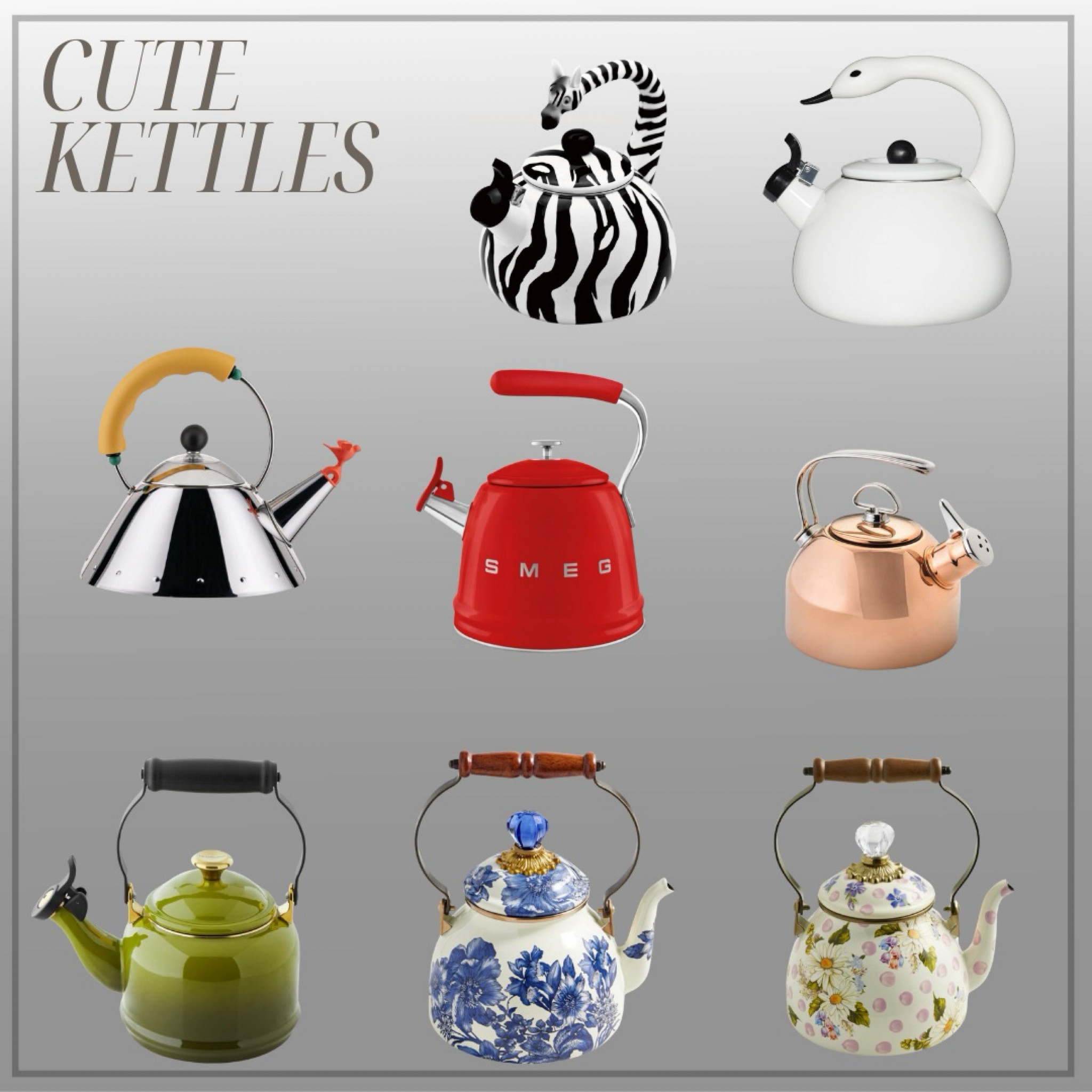 The Timeless Charm of Stovetop Kettles: A Love Letter to Nostalgic Brews

Maybe it’s psychological, but tea or coffee made in a stovetop kettle always seems to taste better. There’s something about the ritual of filling it with water, placing it on the stove, and waiting for the cheerful whistle to call you back that feels grounding and cozy. Unlike electric kettles, which may win on convenience, stovetop kettles are a sensory experience—a tiny pause in your day to anticipate something warm and delightful.

For those of us who adore these timeless companions, aesthetics and charm matter just as much as the brew itself. I’ve rounded up a few stovetop kettles that are not only functional but also cute, funky, and perfectly suited to elevate your kitchen.

#LTKGiftGuide