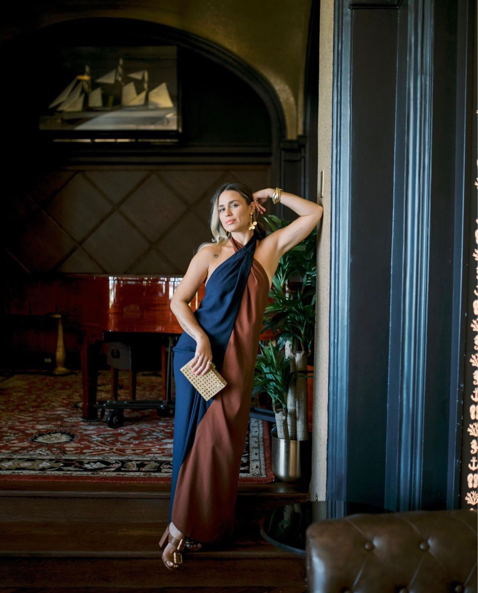 The perfect transition dress into fall!

Tuckernuck // navy and brown // Schutz // sequin jewelry // wedding guest outfit // date night outfit 

#LTKstyletip #LTKshoecrush #LTKwedding