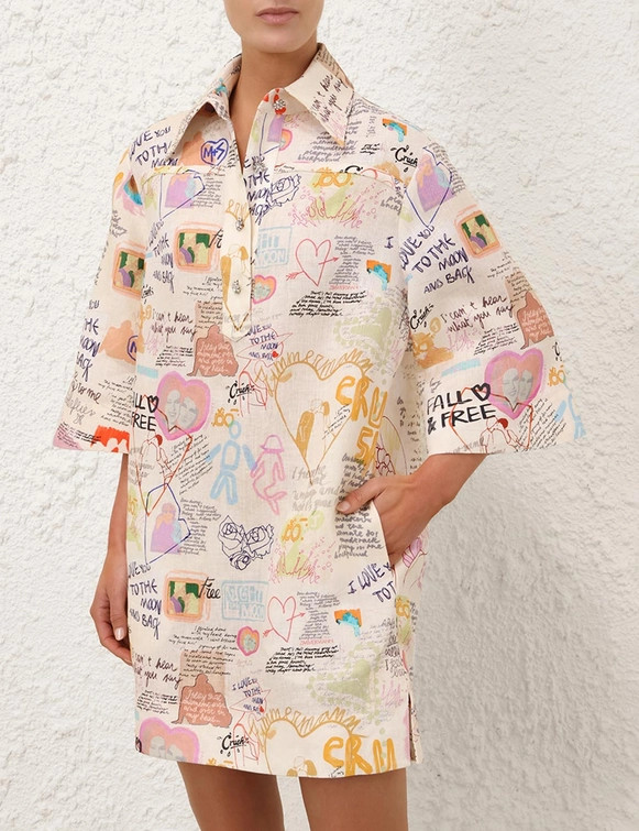 Crush Tunic Dress | ZIMMERMANN (US, CA, EU, MENA)