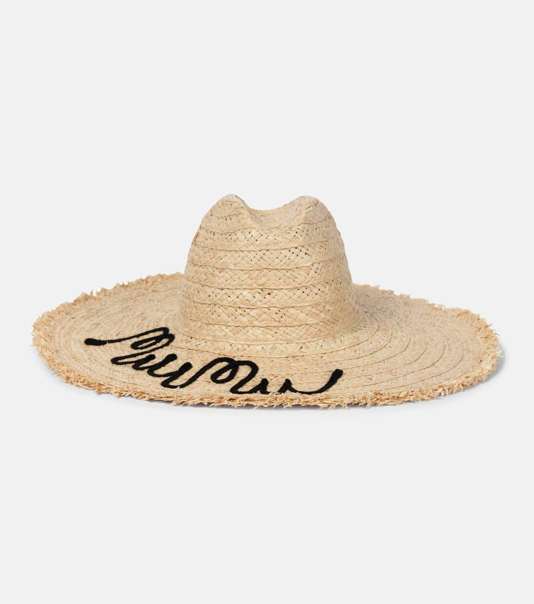 Embroidered raffia hat | Mytheresa (INTL)