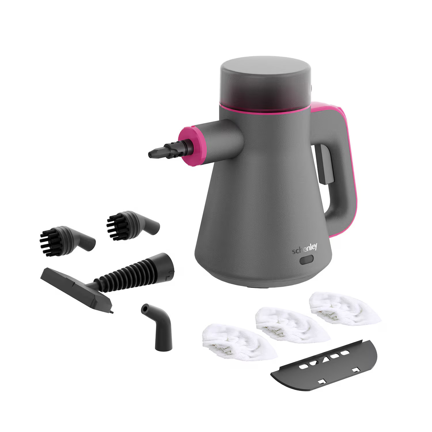 Schenley - Portable Handheld Steam Cleaner, High-Pressure Design with Versatile Multi-Surface Accessories - Magenta & Noble Gray | Best Buy U.S.