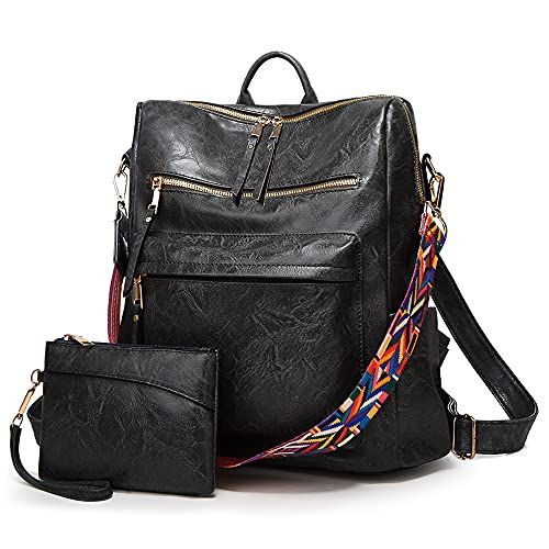 Makes Backpacks for Women Fashion PU Leather Bag Design Convertible Satchel Bag Travel Backpack H... | Amazon (US)