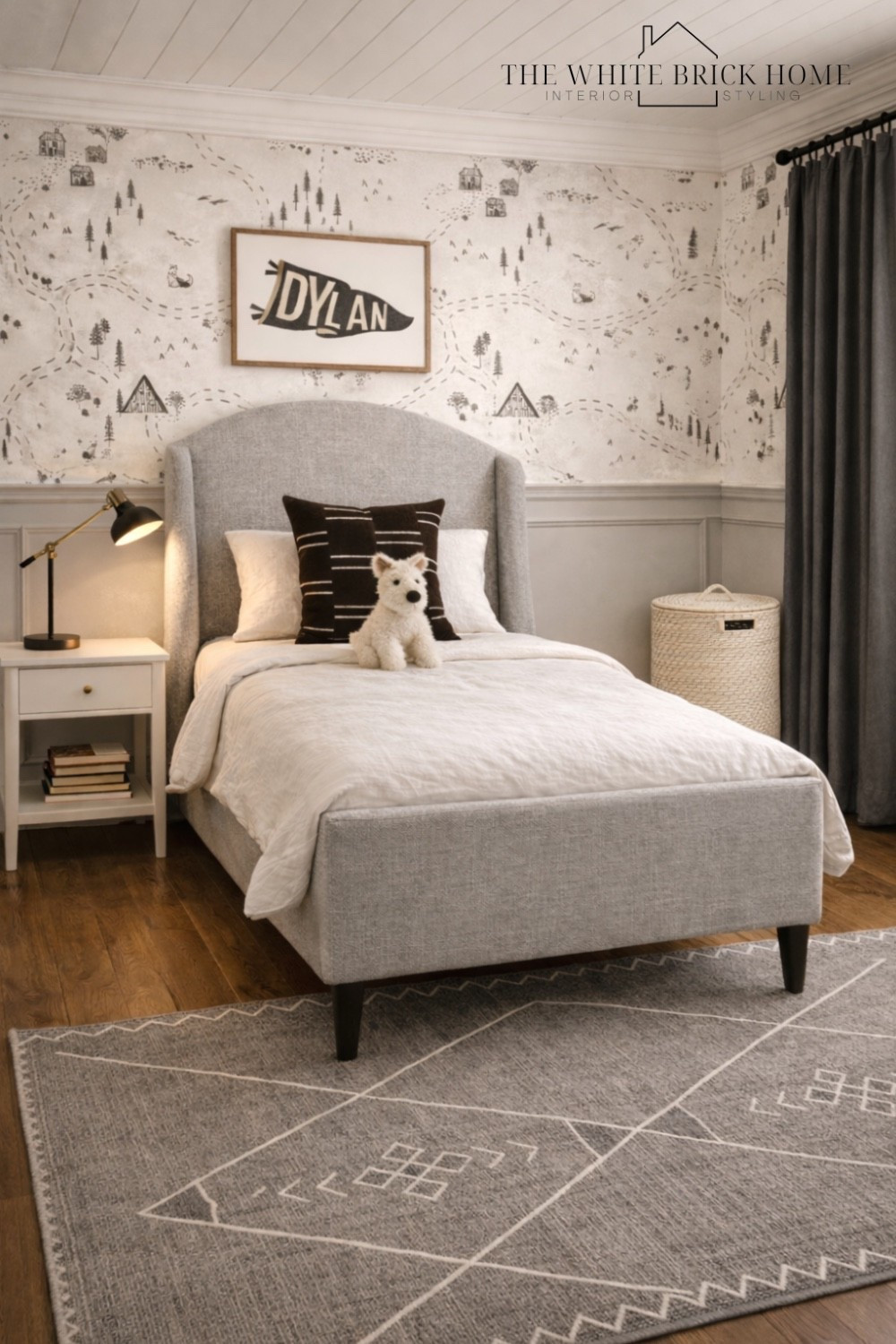 A cozy, modern kids bedroom featuring adventure inspired wallpaper, warm wood floors, and timeless neutral layers that create a calm space perfect for dreaming, reading, and growing. 

Kids room, kids bedroom, boys room, toddler bedroom, boys room decor, boys room furniture, woodland, modern woodland, bed, twin bed, nightstand, area rug, curtains, wall art, home decor, kids wall art, woodland bedroom, woodland nursery ideas, boys room bedding, white and black kids bedding, curtains, kids room wall art, kids room decor ideas, kids room lighting, home design, bedroom design, boys room furniture, kids room furniture, modern kids bedroom, modern kids room, modern boys room, modern woodland bedroom, crate and kids, Etsy, wayfair 



#LTKKids #LTKHome #LTKmomlife