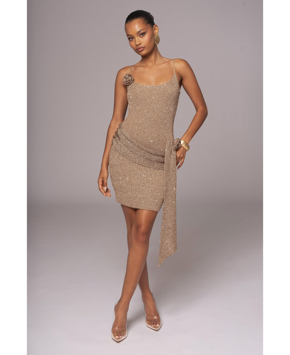 Jluxlabel Women's Golden Dusk Sequin Dress - Gold | Macy's