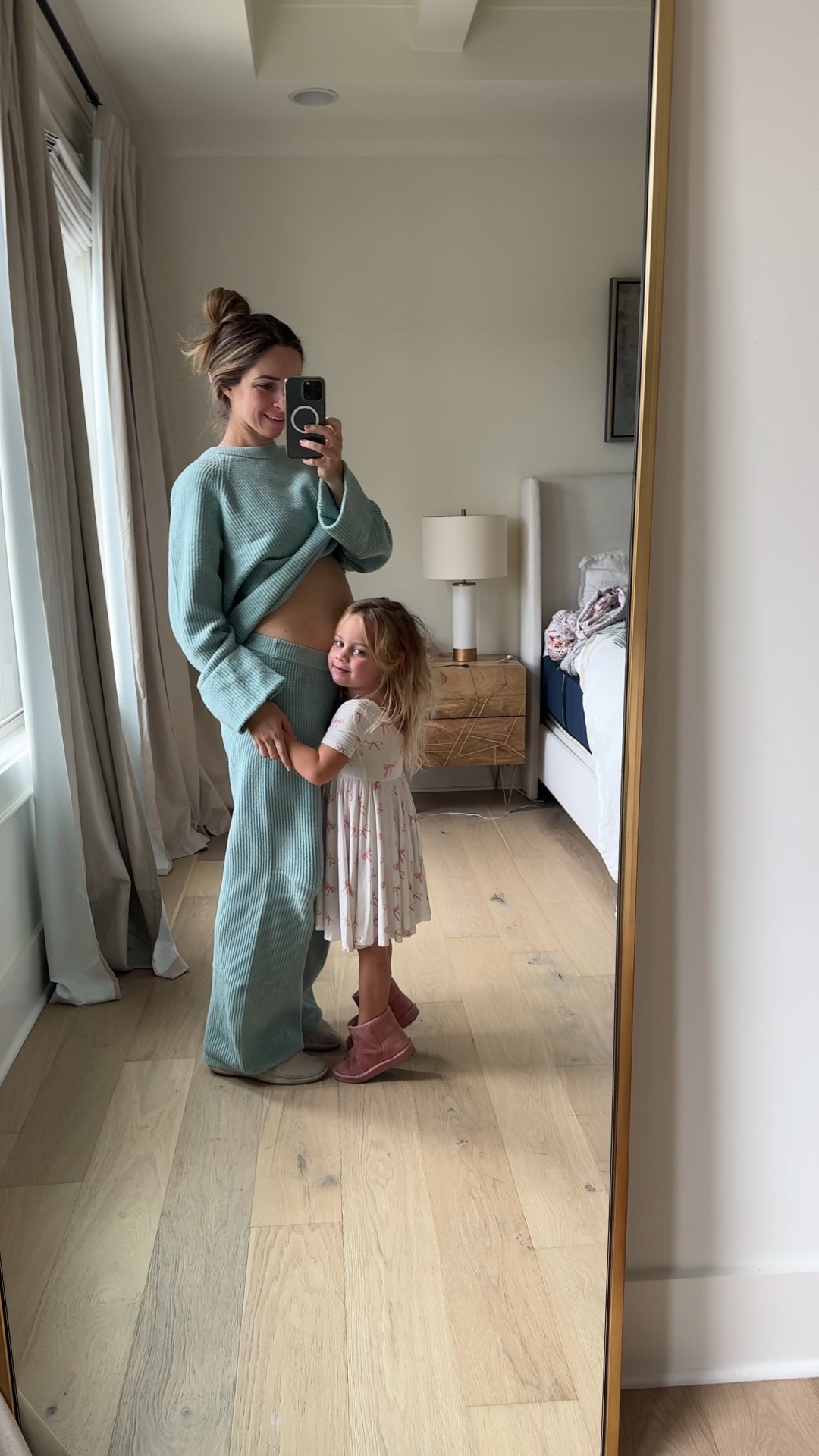 The comfiest sweater set that will be perfect for my growing bump. I’m 13 weeks here wearing a medium for extra room for bump.

#LTKootd #LTKBump #LTKFindsUnder100