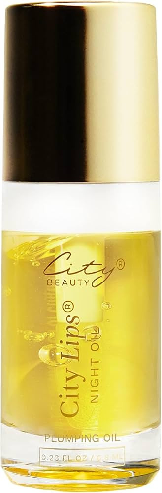 Amazon.com: City Beauty City Lips Night Oil - Plumping Lip Oil - Hydrate & Volumize - Solution fo... | Amazon (US)