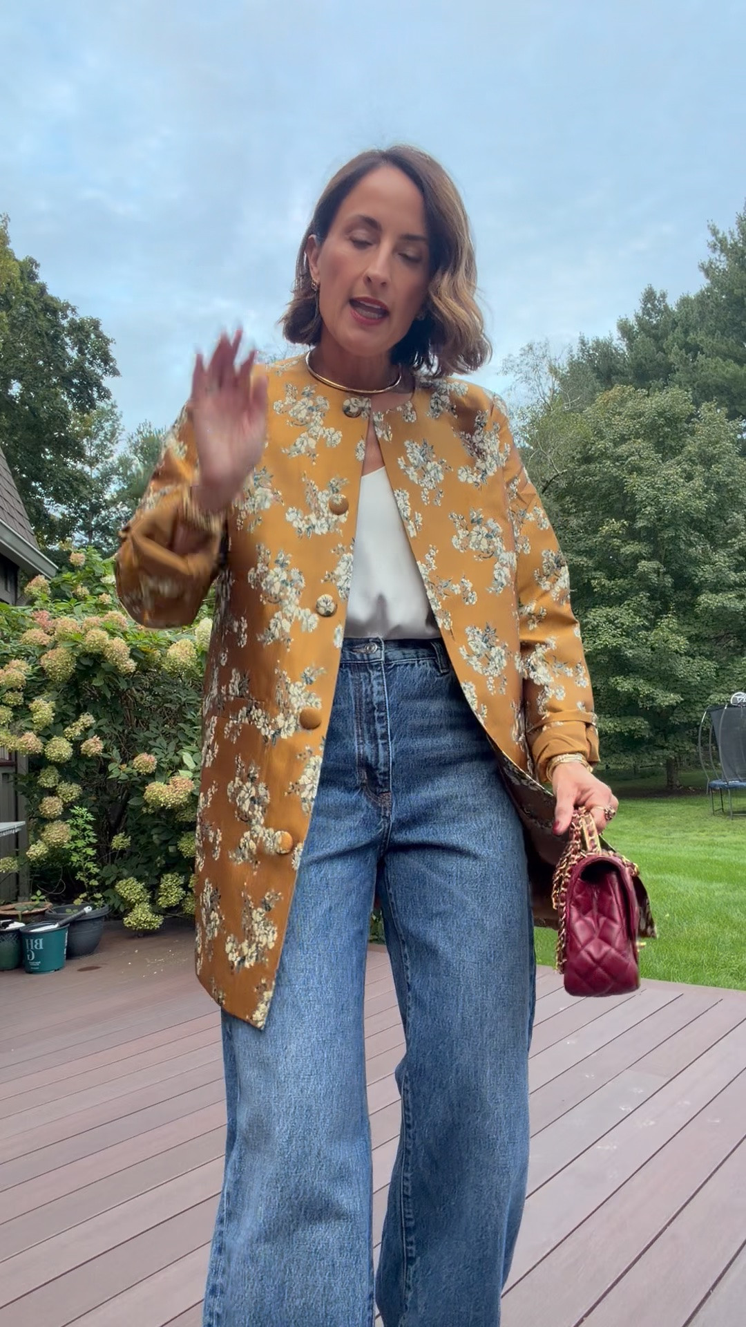 Decadence is having a moment and I'm here for it 💫 last night's outfit., when the jacket makes the outfit.

#LTKOver40 #LTKSeasonal #LTKootd