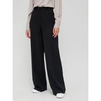 V by Very Tall Wide Leg Trouser - Black | Very (UK)