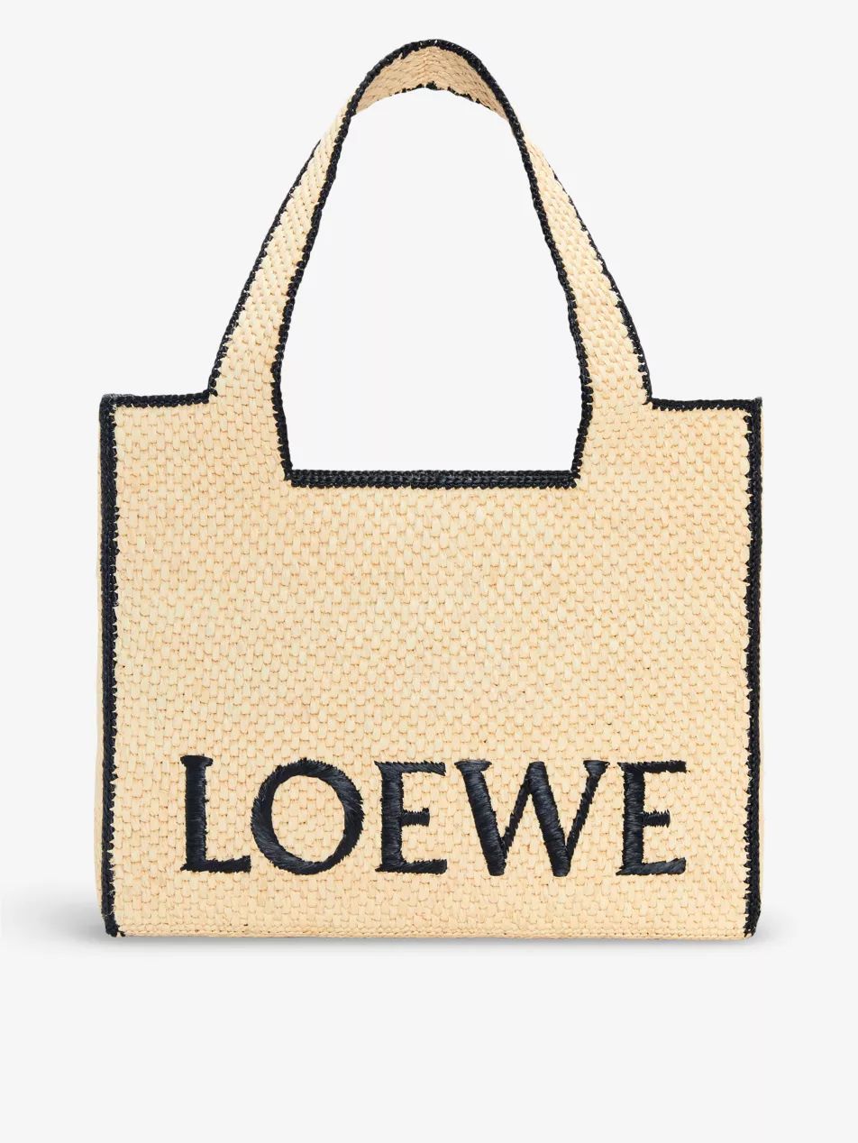 Loewe x Paula's Ibiza large raffia tote bag | Selfridges