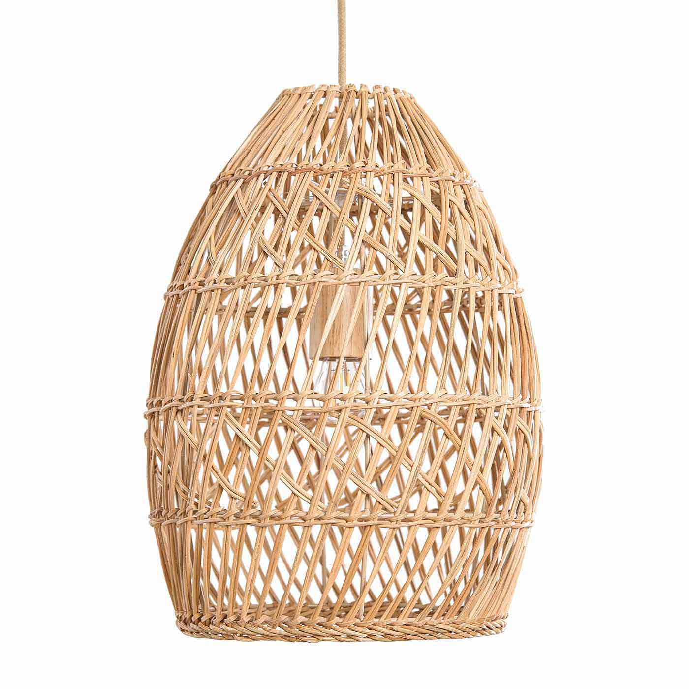 Callie Rattan Pendant Light | Rowabi