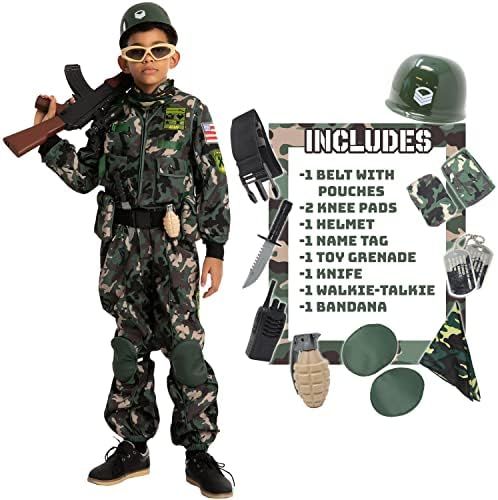 Child Boy Army Special Forces Costume (Medium (8-10 yr)) | Amazon (US)