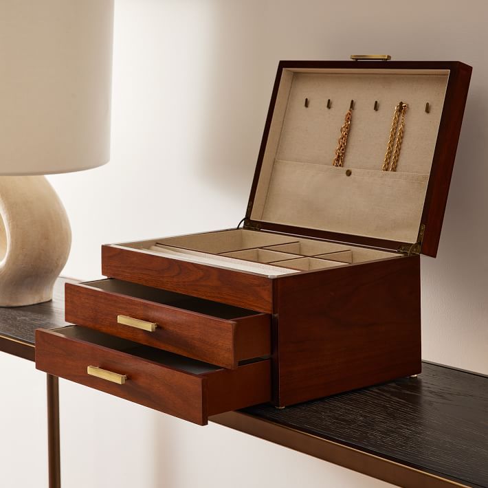 Mid-Century Acorn Wood Jewelry Boxes | West Elm (US)