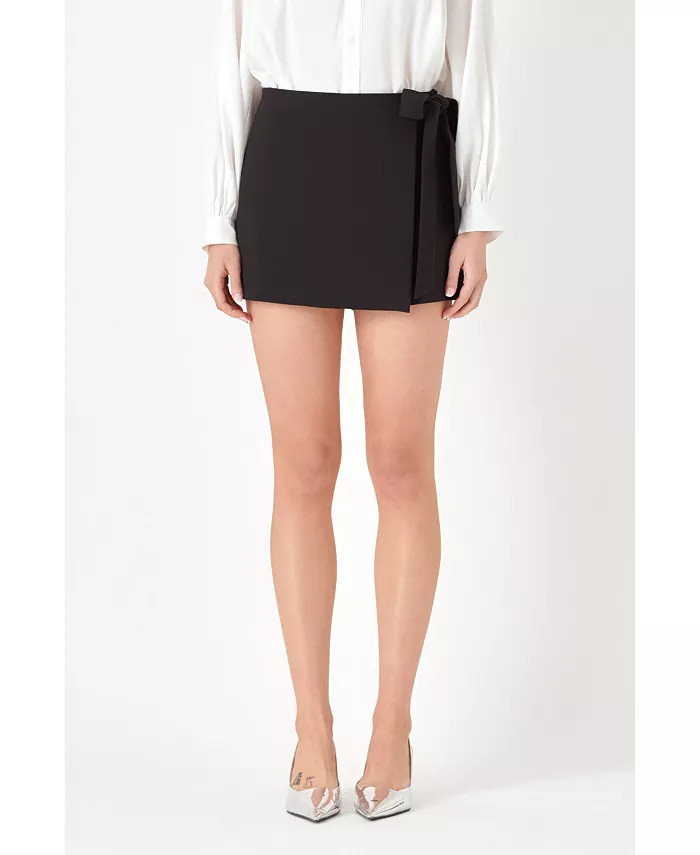 Women's Tied Strap Mini Skort | Macy's