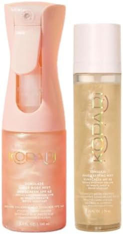 Kopari Rose Gold Sunglaze Sheer Body Mist Sunscreen SPF 42 & Sunglaze Sheer Setting Mist Sunscree... | Amazon (US)
