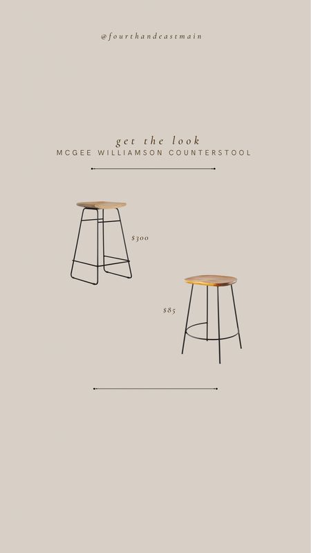 GET THE LOOK // mcgee and co williamson counter stool
mcgee dupe

#LTKhome