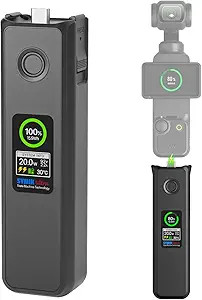 SYMIK Intelligent Battery Handle for DJI Osmo Pocket 3 & Xtra Muse, Built-in 5000mAh Battery, Por... | Amazon (US)
