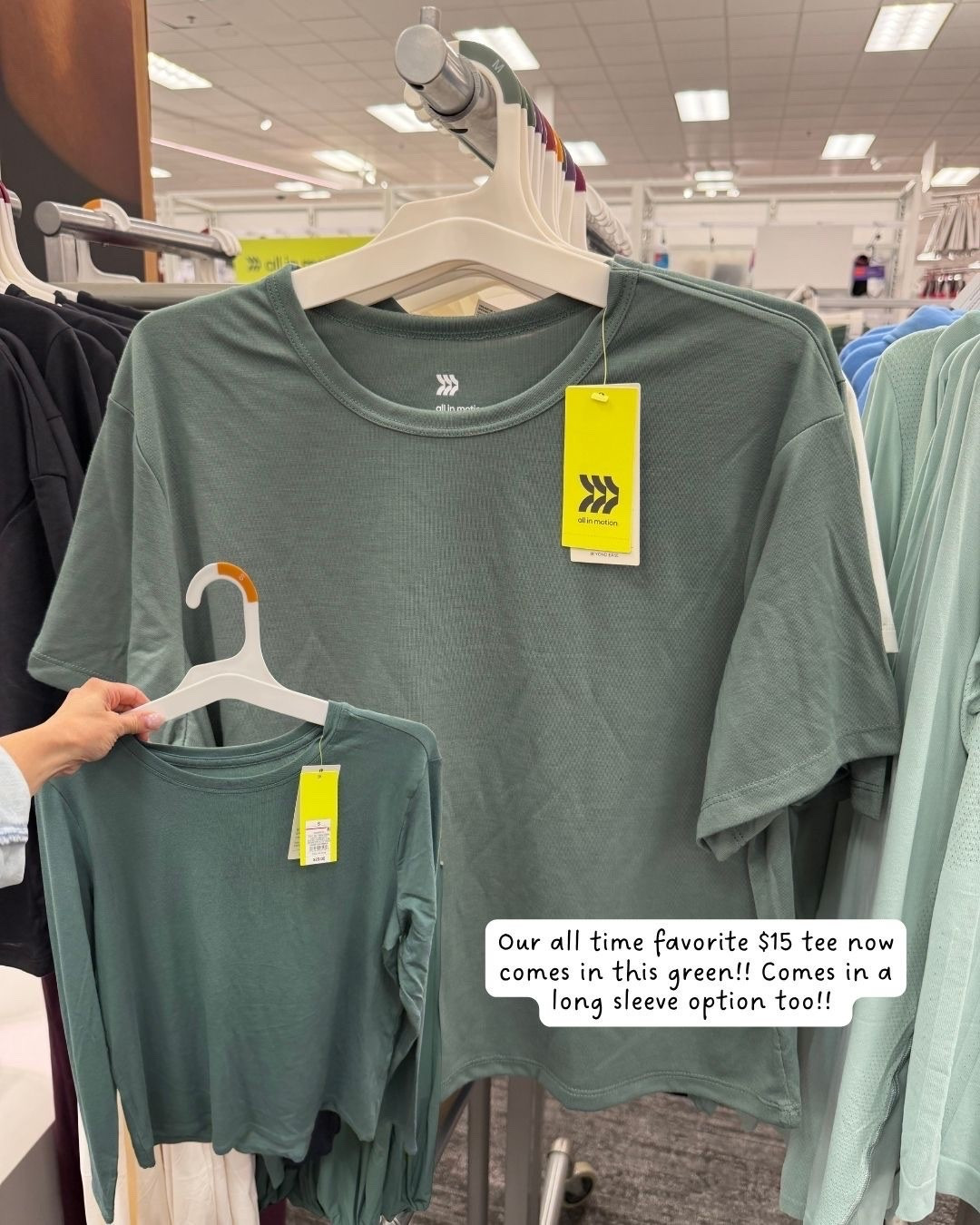 Our favorite $15 target tee now available in green & long sleeve!

#LTKmomlife #LTKSeasonal #LTKOver40