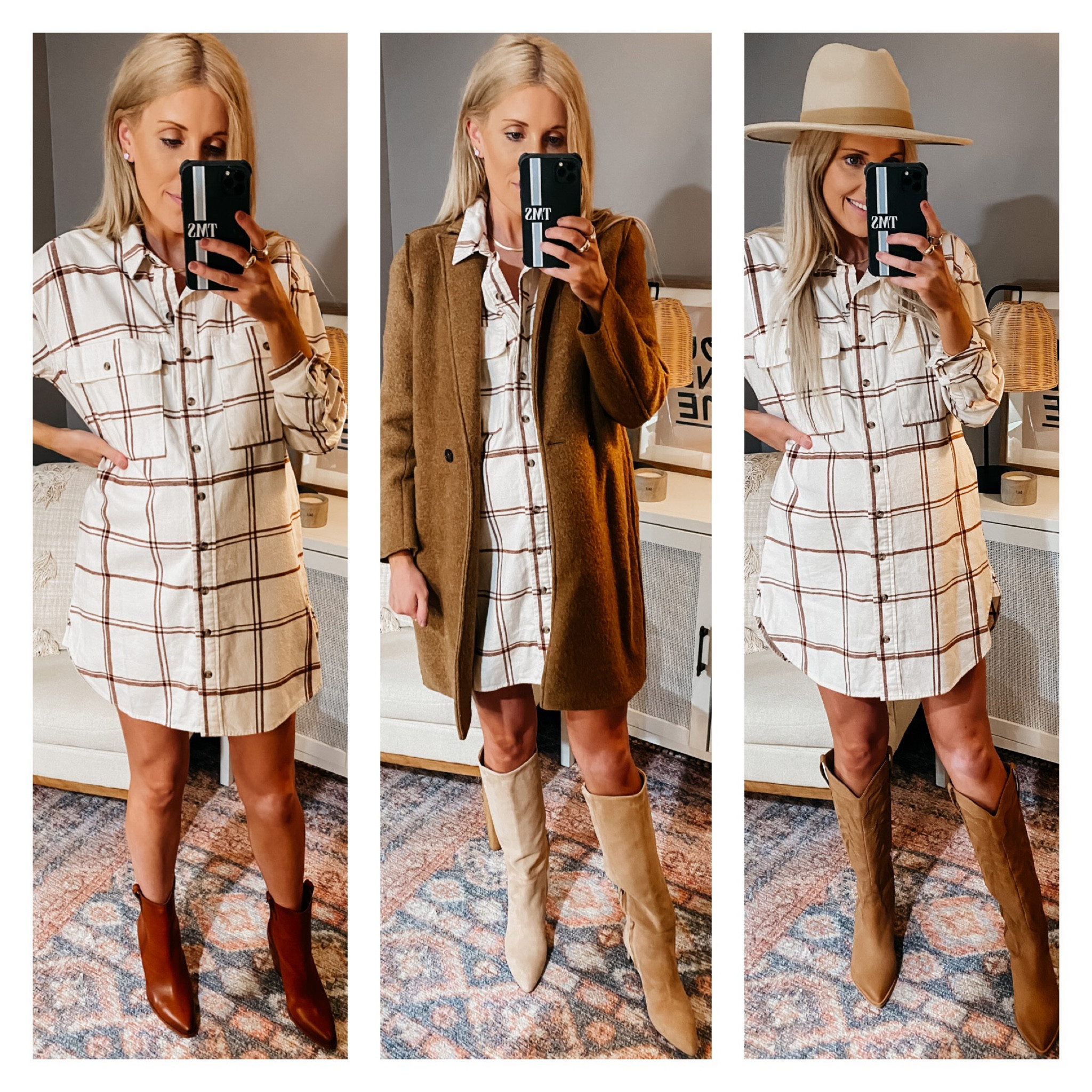 target fall dress // plaid dress for fall styled multiple ways // dolce vita western boots // jcrew pea coat // sam edelman boots //

#LTKbump #LTKSeasonal #LTKstyletip