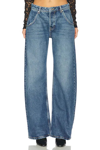 EB Denim Enzo Mid Rise Barrel in Hendrix from Revolve.com | Revolve Clothing (Global)