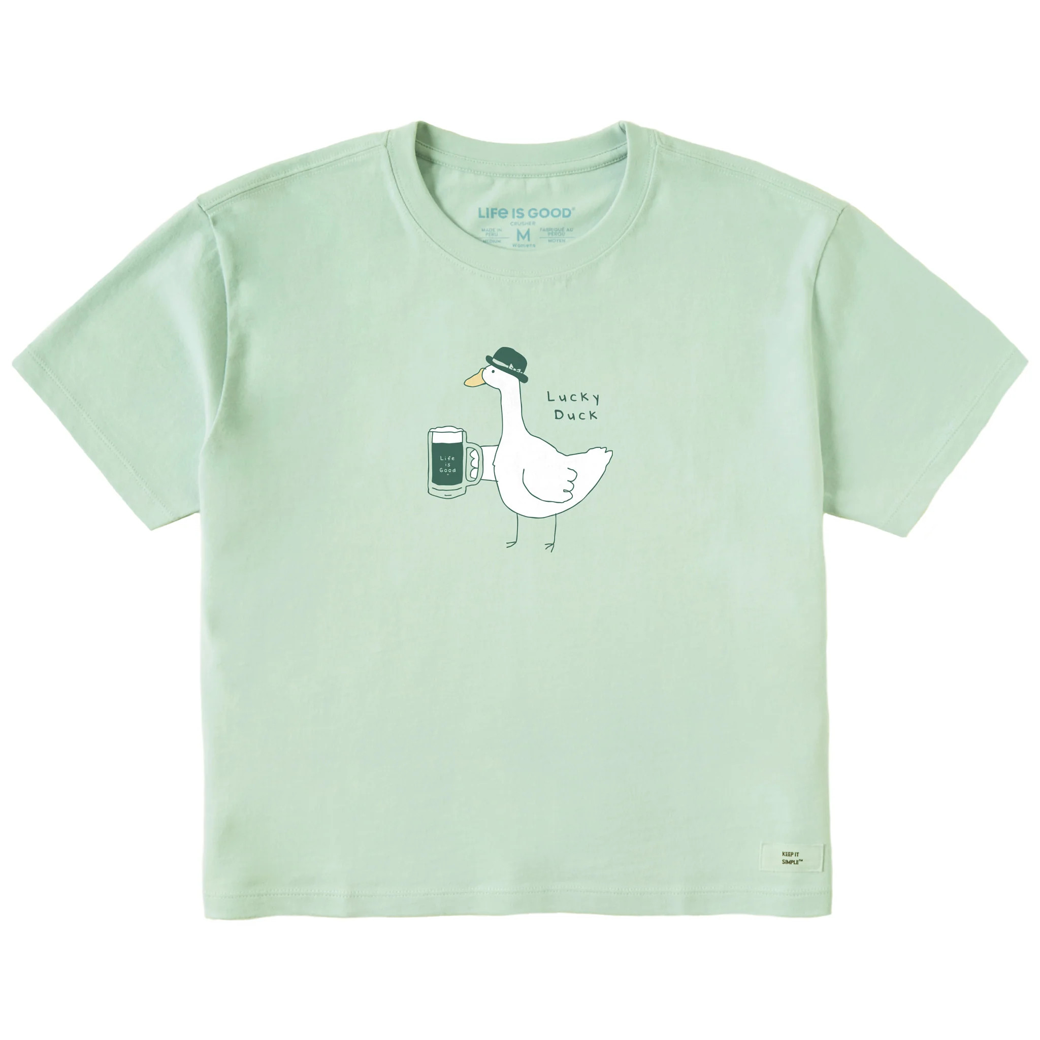 Women's Lucky Duck St. Pat's Short Sleeve Crusher Boxy Tee | Life is Good