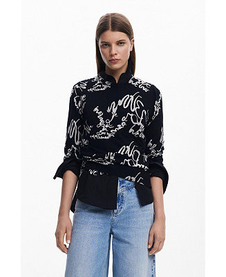 Women's Fine Lettering Sweater | Macy's
