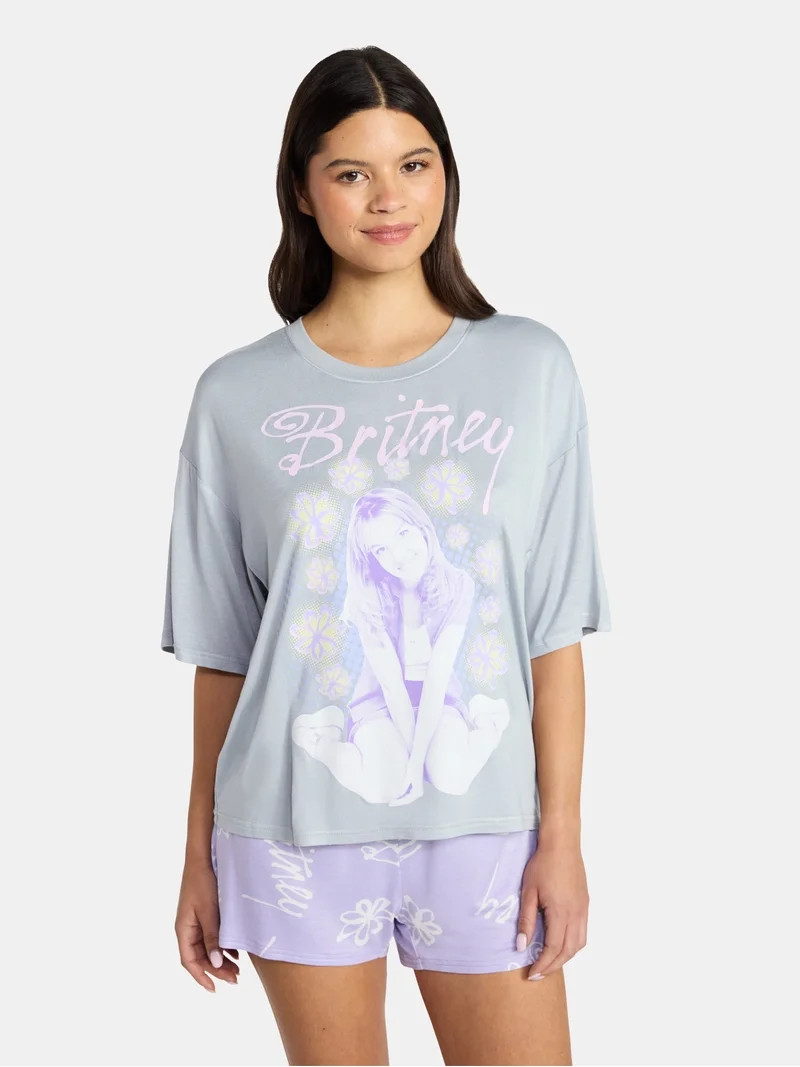 Britney Spears Women's Pajama Set, 2-Piece, Sizes XS-3X | Walmart (US)