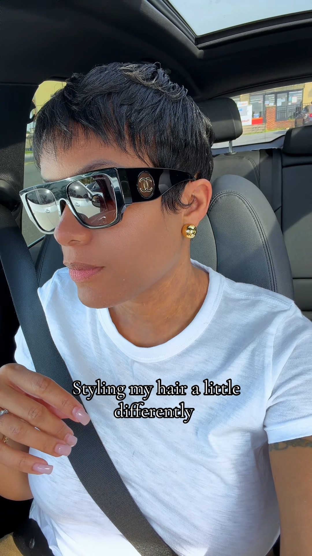 Chic sunglasses for short hairstyles

#LTKdayinmylife #LTKootd
