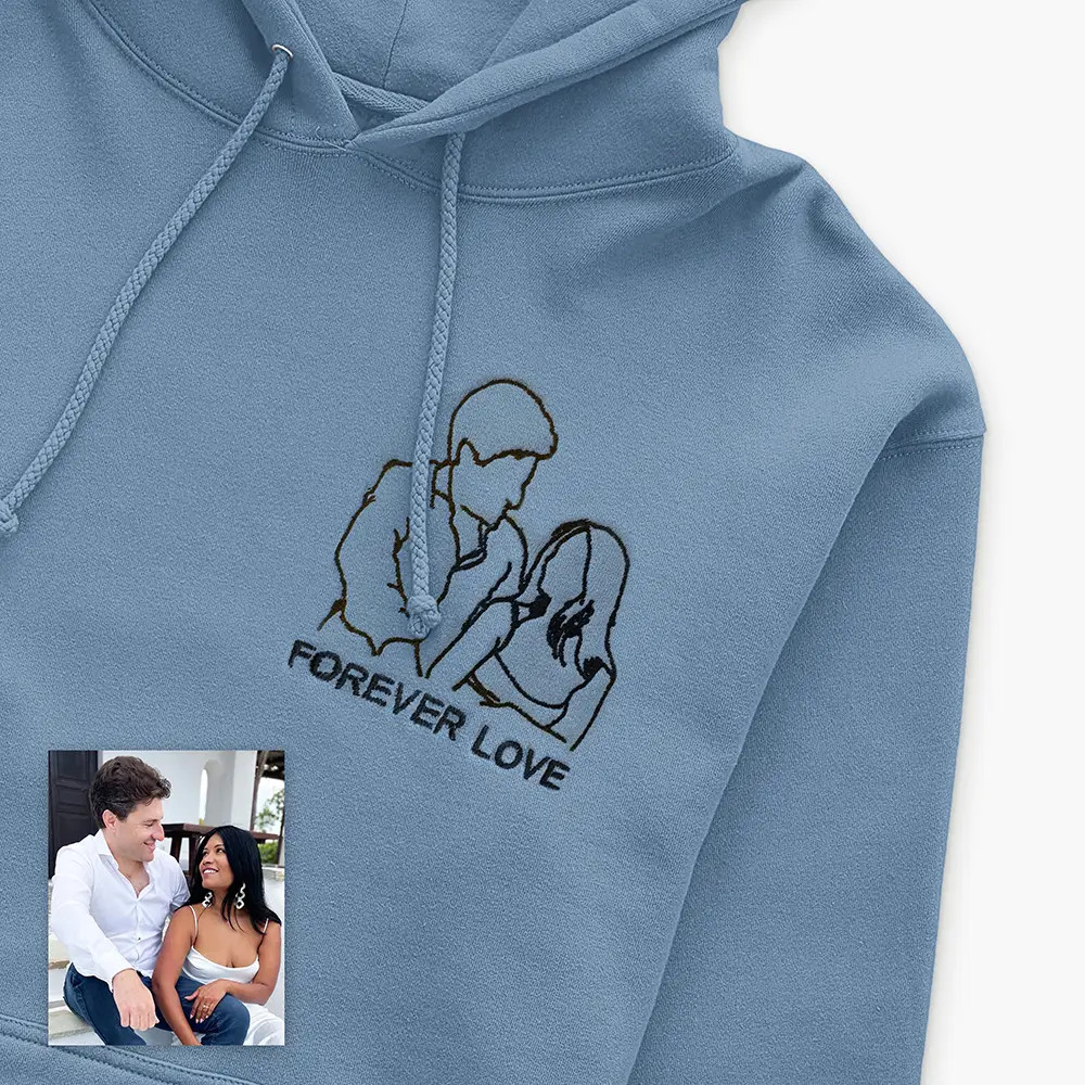 Stitch It to Me: Personalized Embroidered Line Art Hoodie | Lime & Lou (US)