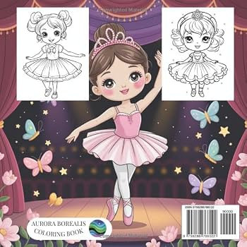 Ballerina coloring book for girls: 50 Cute Ballerina Coloring Pages for Kids, Perfect Dance Recit... | Amazon (CA)