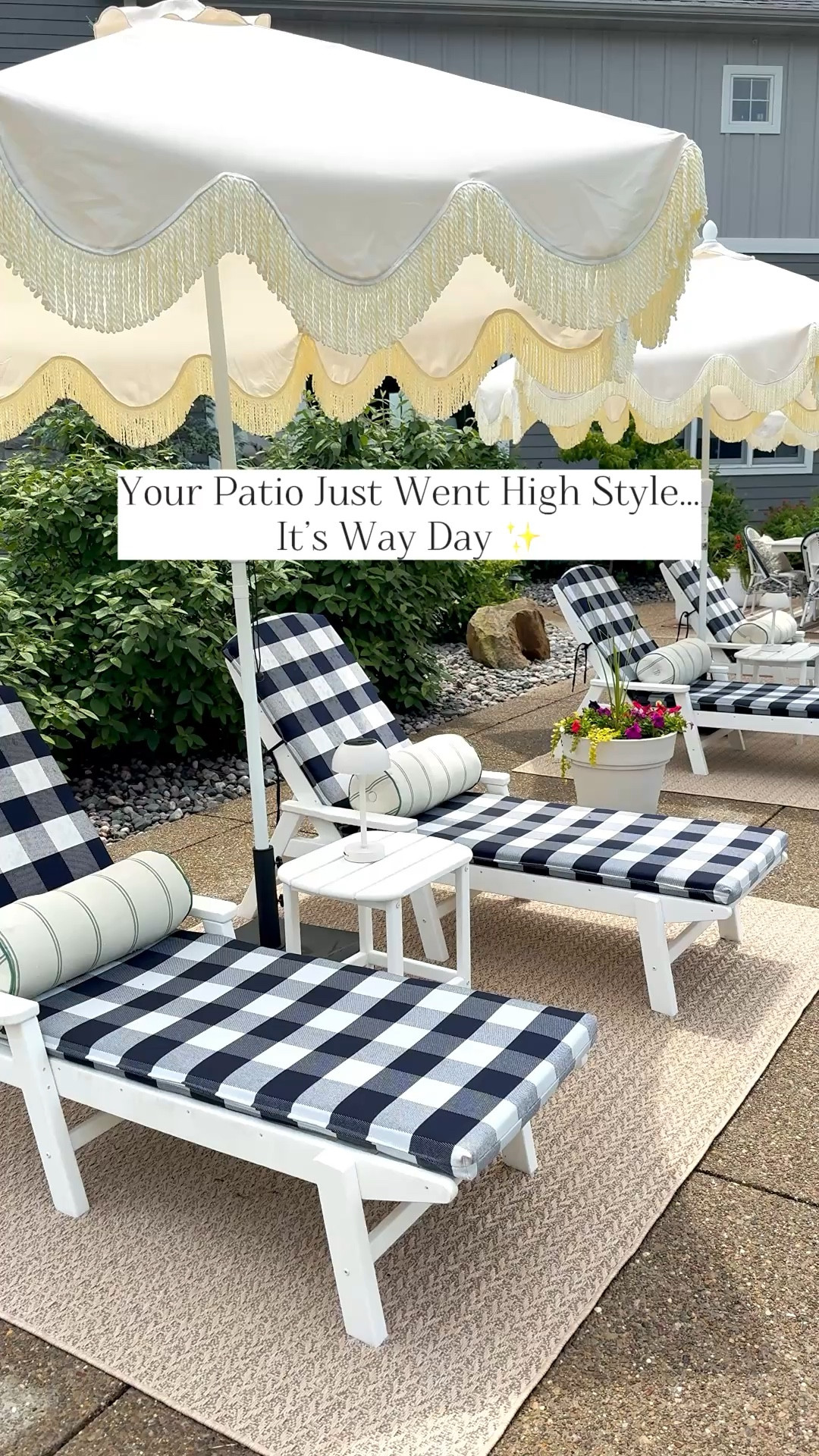 Last day for the Way Day sale at @Wayfair ! Up to 80% off and free shipping! It’s because of Wayfair’s big sale events like this one that we were able to create the backyard of our dreams! Linking our favorites here that are on sale! #wayfairpartner #ad #wayfair #wayday 

#LTKSaleAlert #LTKHome