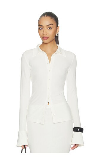 Eterne Charlie Top in Ivory. - size S | Revolve Clothing (Global)