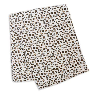 Lulujo Baby Deluxe Leopard Swaddle in Black/White | Bed Bath and Beyond Canada | Bed Bath & Beyond Canada