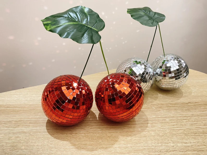 Disco Cherry Party Sparkling Cherry Dance Shiny Cherry Disco - Etsy | Etsy (US)