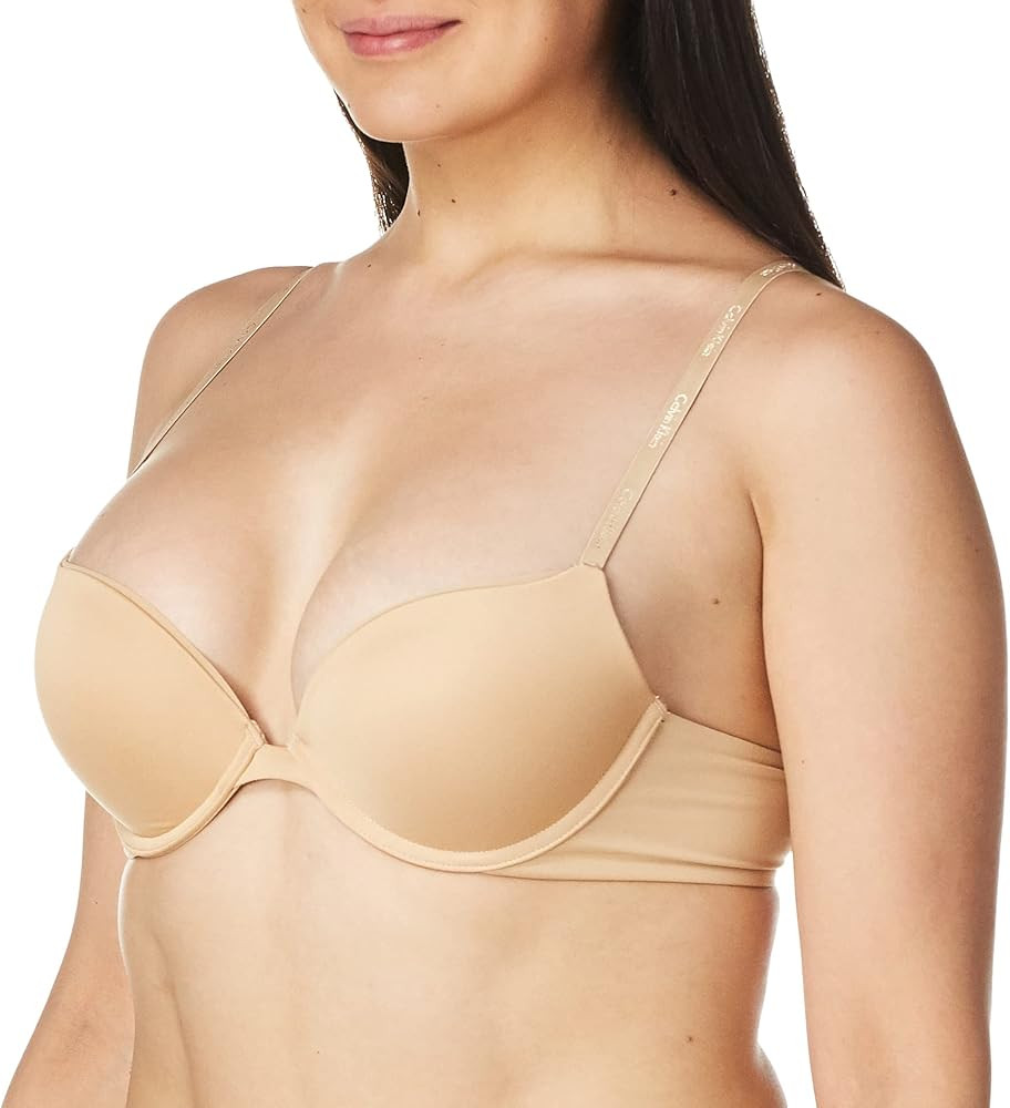 Calvin Klein Women's Constant Padded Push Up Plunge Bra | Amazon (US)