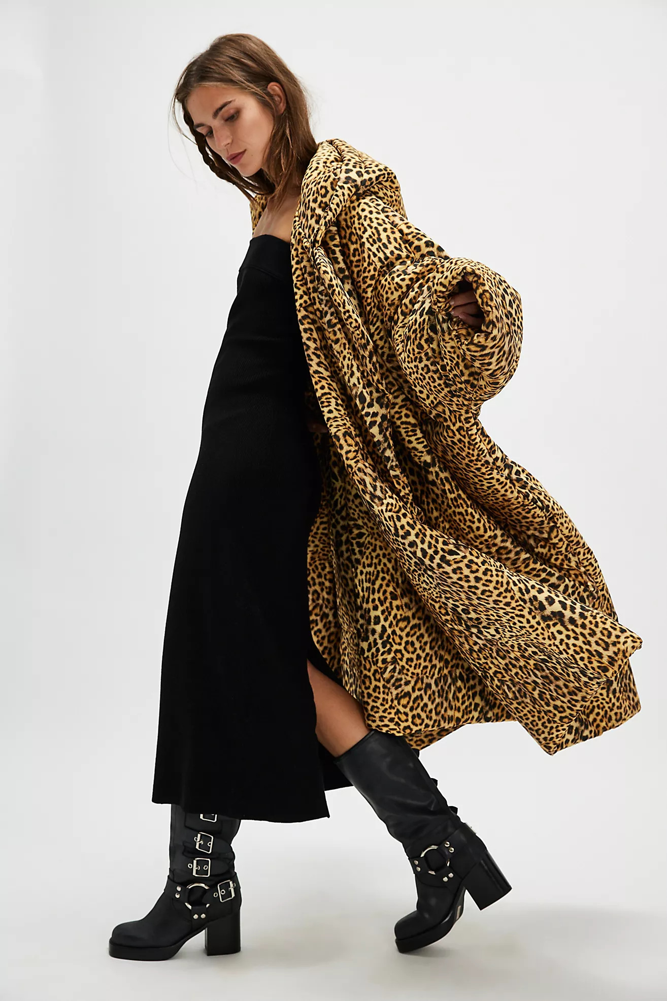 Norma Kamali Printed Hooded Sleeping Bag Coat | Free People (Global - UK&FR Excluded)